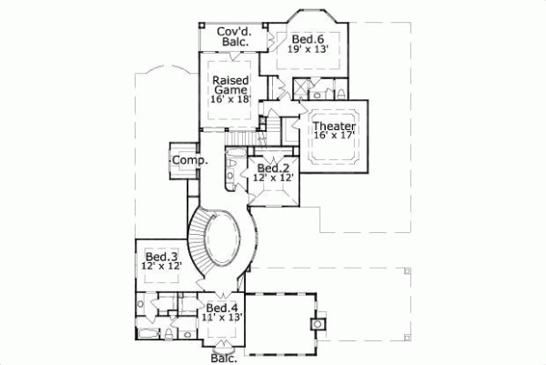 Upper/Second Floor Plan: 19-1654