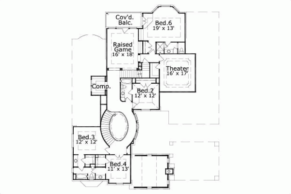 Upper/Second Floor Plan: 19-1655