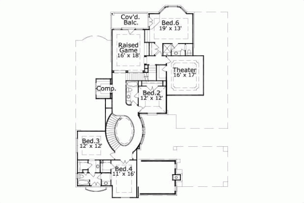 Upper/Second Floor Plan: 19-1656