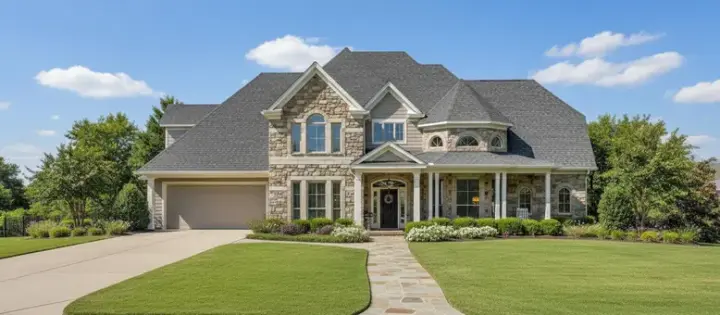 Country house plans 19-166 - front exterior, 4,805 sq ft, 5 bed, 3 bath house plans | Monster House Plans
