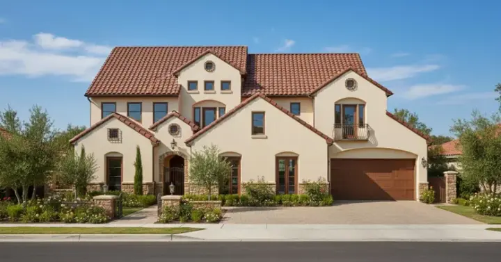 Tuscan house plans 19-1660 - front exterior, 5,494 sq ft, 6 bed, 5 bath house plans | Monster House Plans