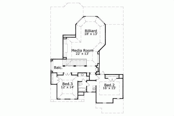 Upper/Second Floor Plan: 19-1663