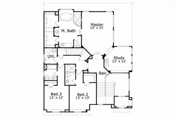 Upper/Second Floor Plan: 19-1667