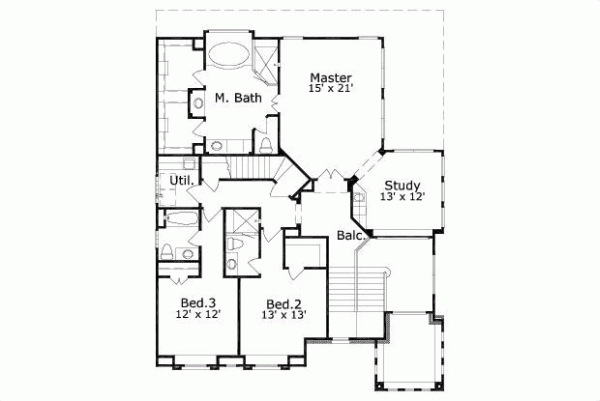 Upper/Second Floor Plan: 19-1669