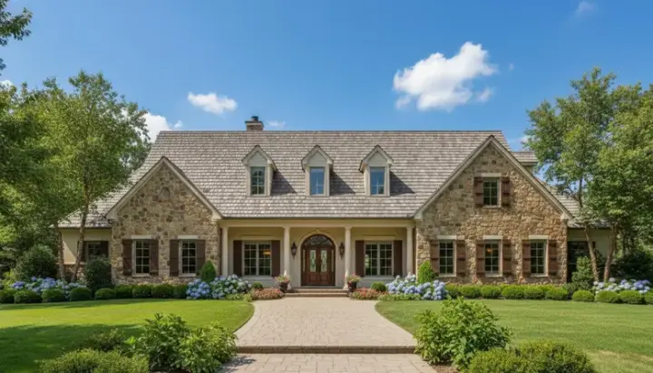 Traditional house plans 19-167 - front exterior, 3,956 sq ft, 3 bed, 3 bath house plans | Monster House Plans