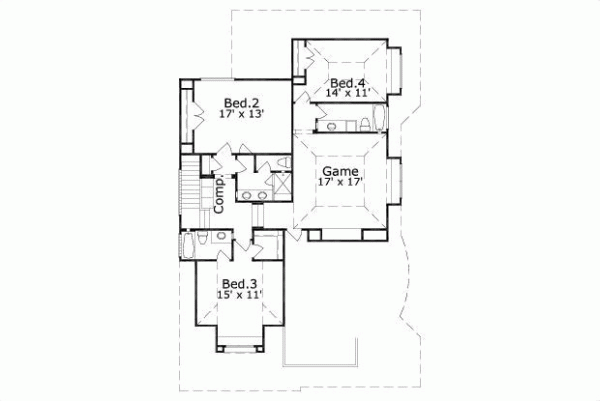 Upper/Second Floor Plan: 19-1670