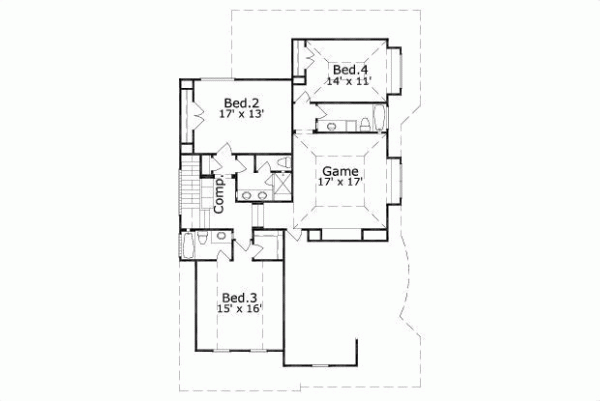 Upper/Second Floor Plan: 19-1671