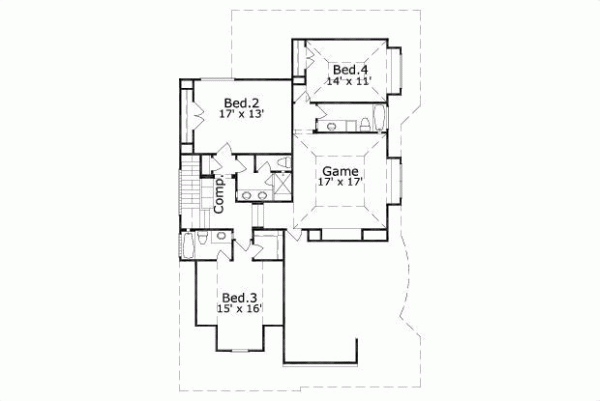 Upper/Second Floor Plan: 19-1672
