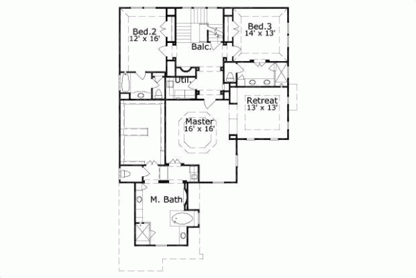 Upper/Second Floor Plan: 19-1675