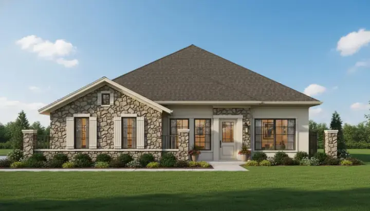 Tuscan house plans 19-1679 - front exterior, 2,699 sq ft, 3 bed, 2 bath house plans | Monster House Plans