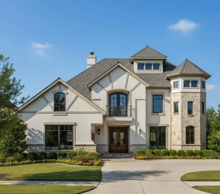 Contemporary house plans 19-168 - front exterior, 3,277 sq ft, 3 bed, 2 bath house plans | Monster House Plans