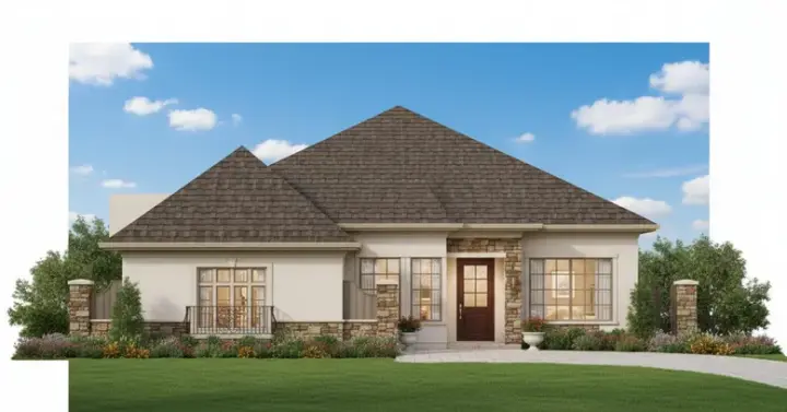 Tuscan house plans 19-1683 - front exterior, 2,699 sq ft, 3 bed, 2 bath house plans | Monster House Plans