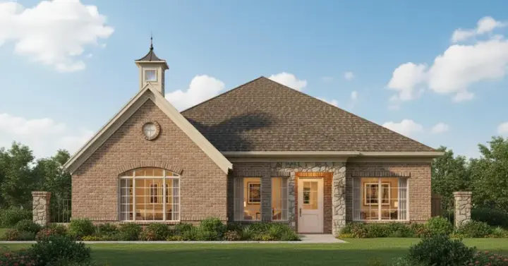 Traditional house plans 19-1685 - front exterior, 2,807 sq ft, 3 bed, 2 bath house plans | Monster House Plans