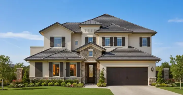 Tuscan house plans 19-1686 - front exterior, 3,888 sq ft, 5 bed, 4 bath house plans | Monster House Plans