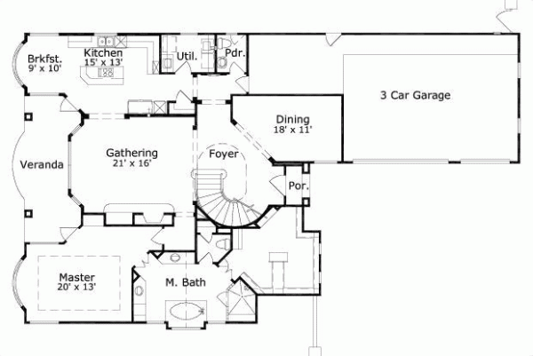 Main Floor Plan: 19-1687