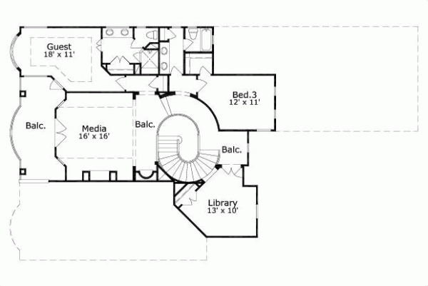 Upper/Second Floor Plan: 19-1687