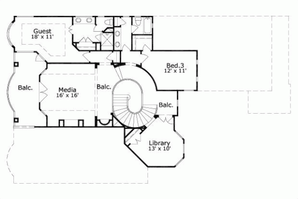 Upper/Second Floor Plan: 19-1688