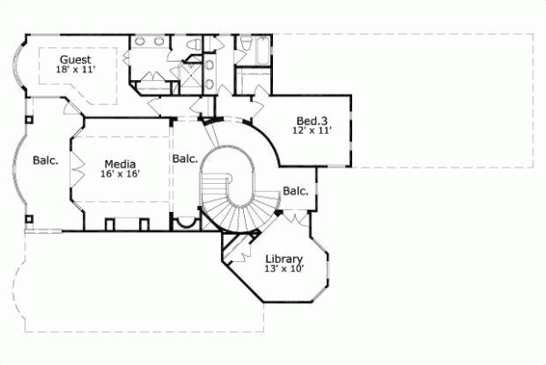Upper/Second Floor Plan: 19-1689