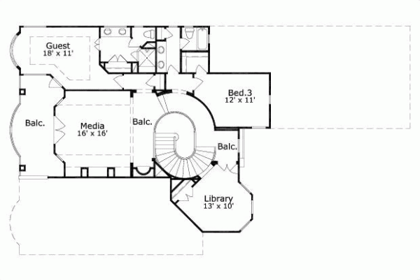 Upper/Second Floor Plan: 19-1691