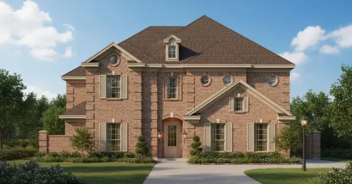 Traditional house plans 19-1693 - front exterior, 3,708 sq ft, 4 bed, 3 bath house plans | Monster House Plans