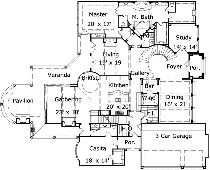 Main Floor Plan: 19-1696