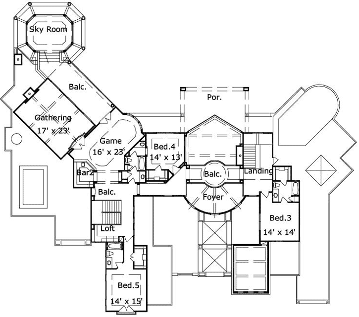 Upper/Second Floor Plan: 19-1699
