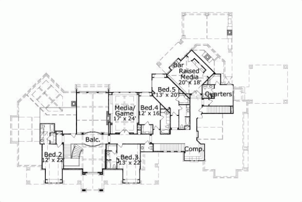 Upper/Second Floor Plan: 19-170