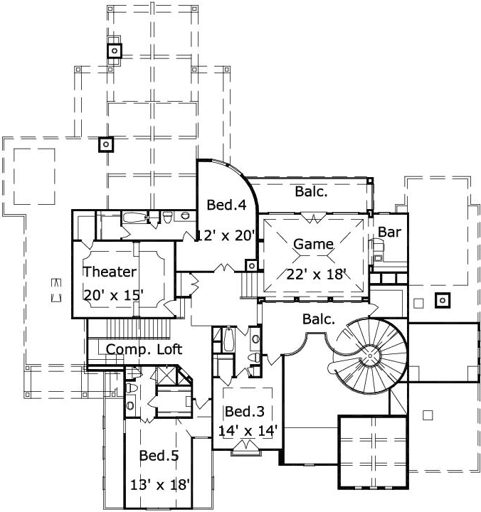 Upper/Second Floor Plan: 19-1702
