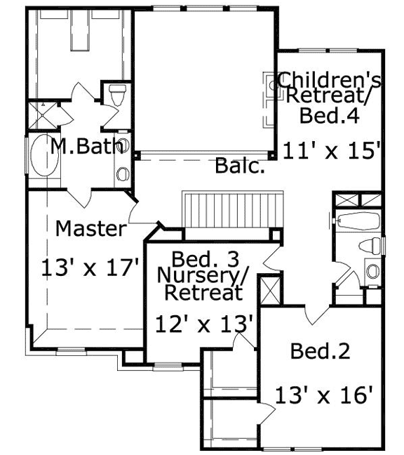 Upper/Second Floor Plan: 19-1710