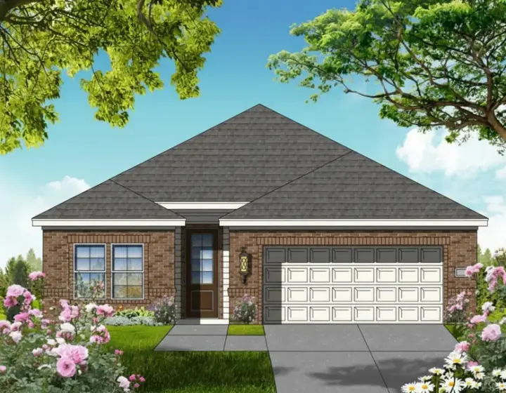 Traditional house plans 19-1715 - front exterior, 2,056 sq ft, 4 bed, 2 bath house plans | Monster House Plans