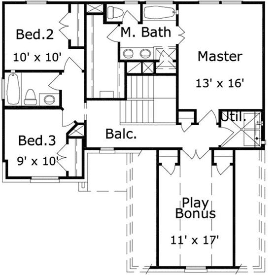 Upper/Second Floor Plan: 19-1716