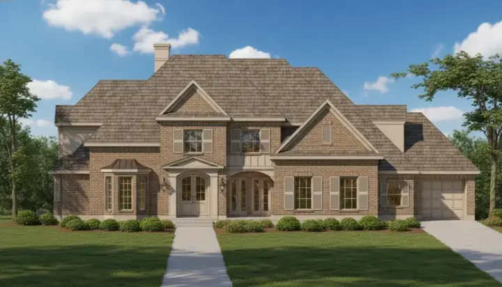 Traditional house plans 19-172 - front exterior, 5,498 sq ft, 5 bed, 3 bath house plans | Monster House Plans