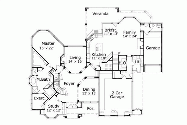 Main Floor Plan: 19-172