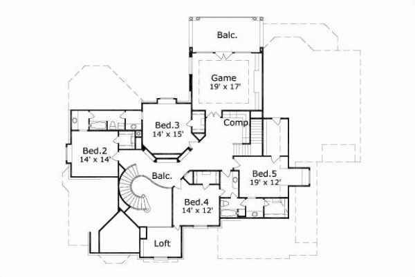 Upper/Second Floor Plan: 19-172
