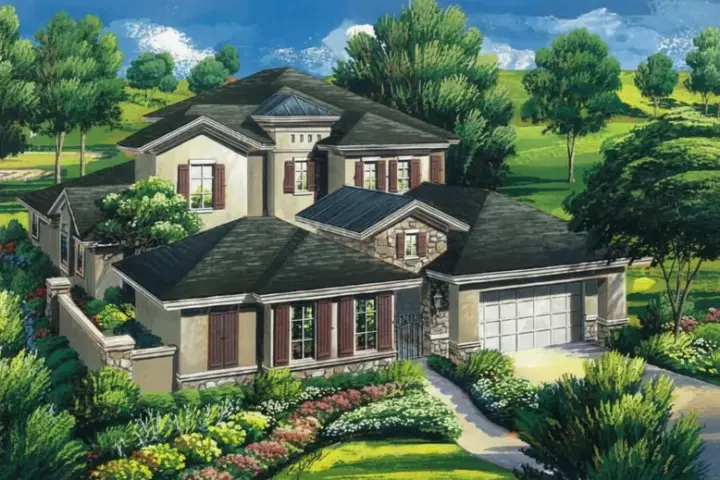 Mediterranean house plans 19-1722 - front exterior, 3,526 sq ft, 4 bed, 3 bath house plans | Monster House Plans