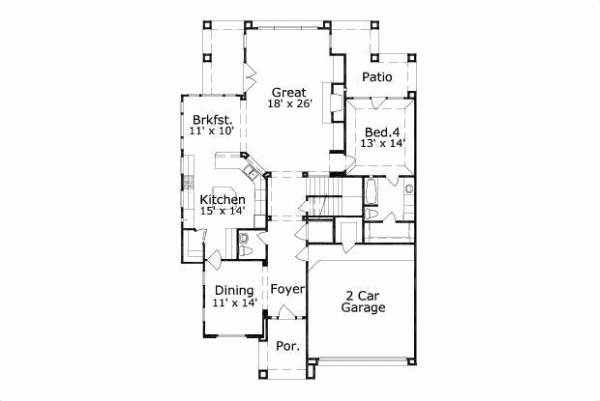Main Floor Plan: 19-173