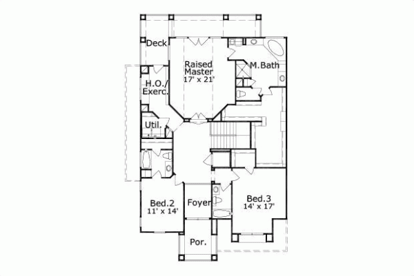 Upper/Second Floor Plan: 19-173