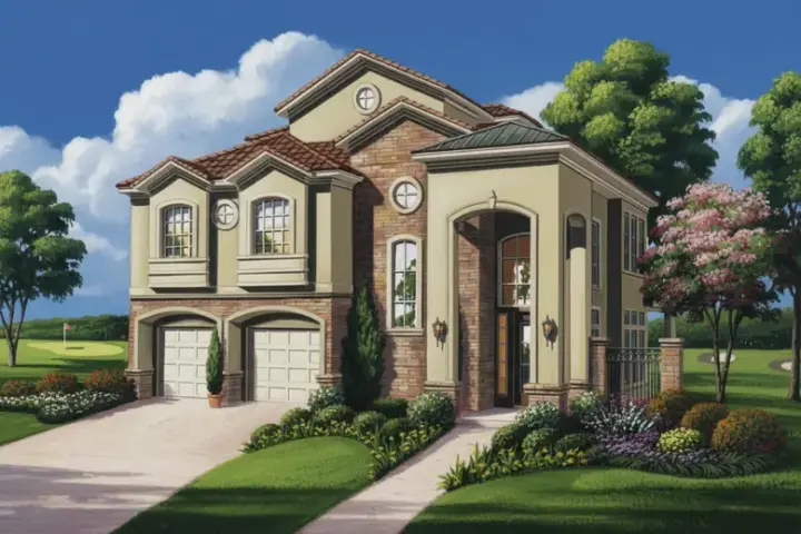 Traditional house plans 19-1735 - front exterior, 3,548 sq ft, 3 bed, 3 bath house plans | Monster House Plans