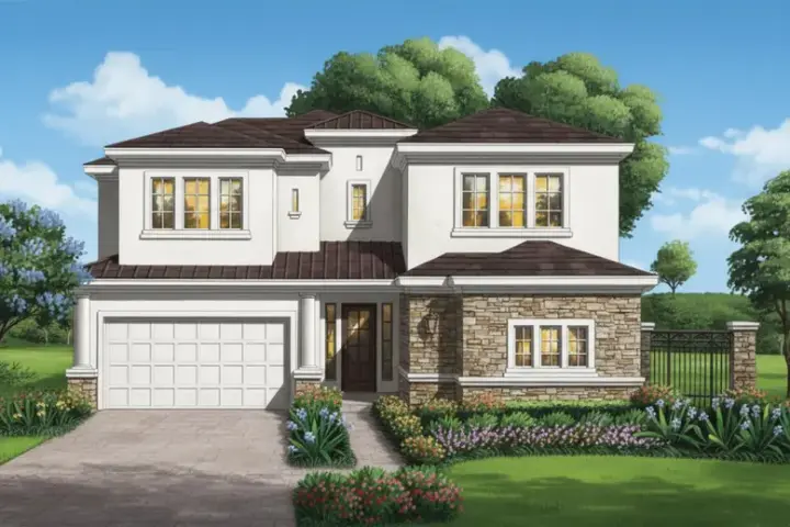 Tuscan house plans 19-1737 - front exterior, 2,754 sq ft, 3 bed, 2 bath house plans | Monster House Plans