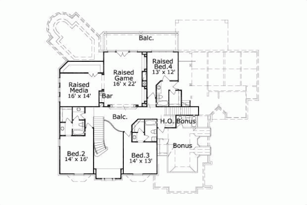 Upper/Second Floor Plan: 19-174
