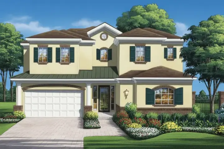 Traditional house plans 19-1740 - front exterior, 3,323 sq ft, 4 bed, 3 bath house plans | Monster House Plans