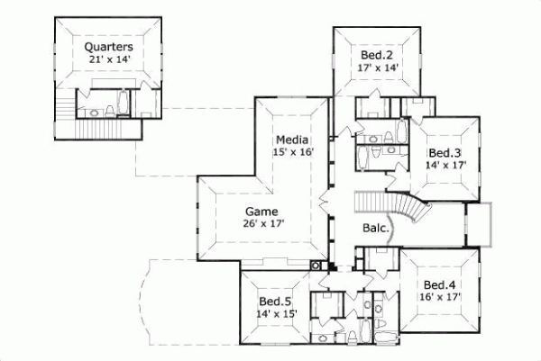 Upper/Second Floor Plan: 19-176