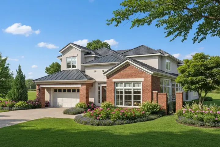 Traditional house plans 19-1771 - front exterior, 3,551 sq ft, 5 bed, 4 bath house plans | Monster House Plans