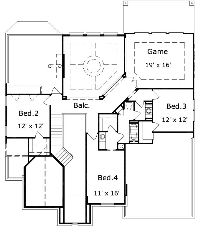 Upper/Second Floor Plan: 19-1784