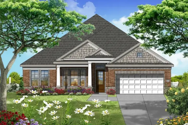 Traditional house plans 19-1787 - front exterior, 2,502 sq ft, 4 bed, 2 bath house plans | Monster House Plans