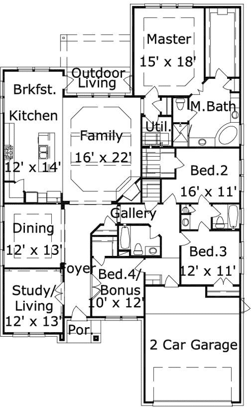 Main Floor Plan: 19-1789