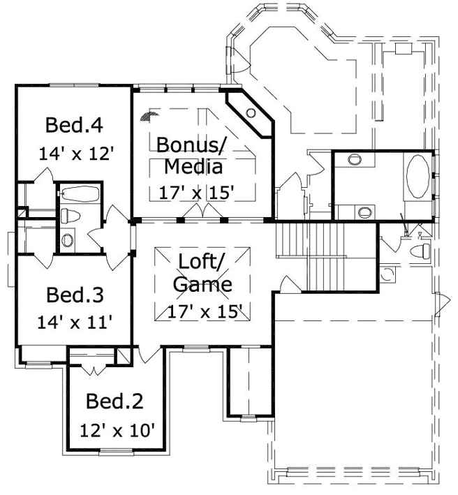 Upper/Second Floor Plan: 19-1792