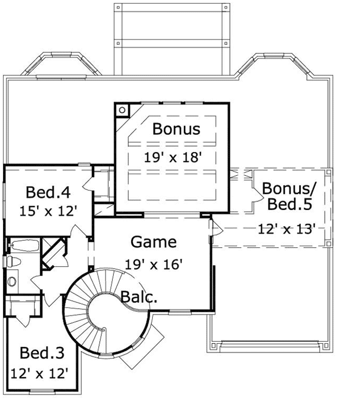 Upper/Second Floor Plan: 19-1795