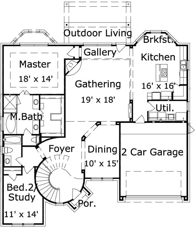 Main Floor Plan: 19-1796
