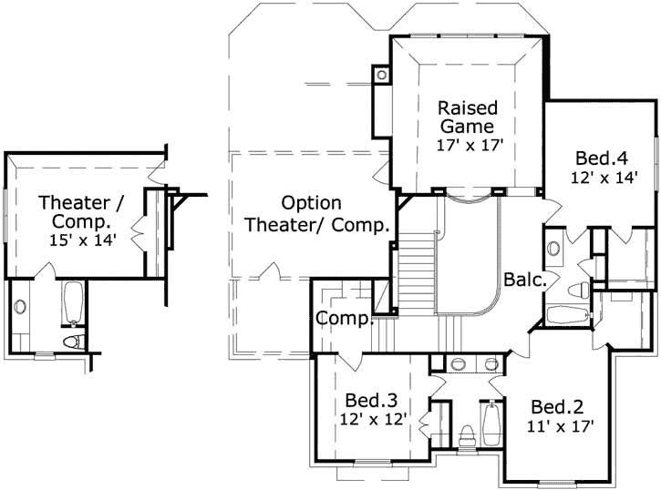 Upper/Second Floor Plan: 19-1804